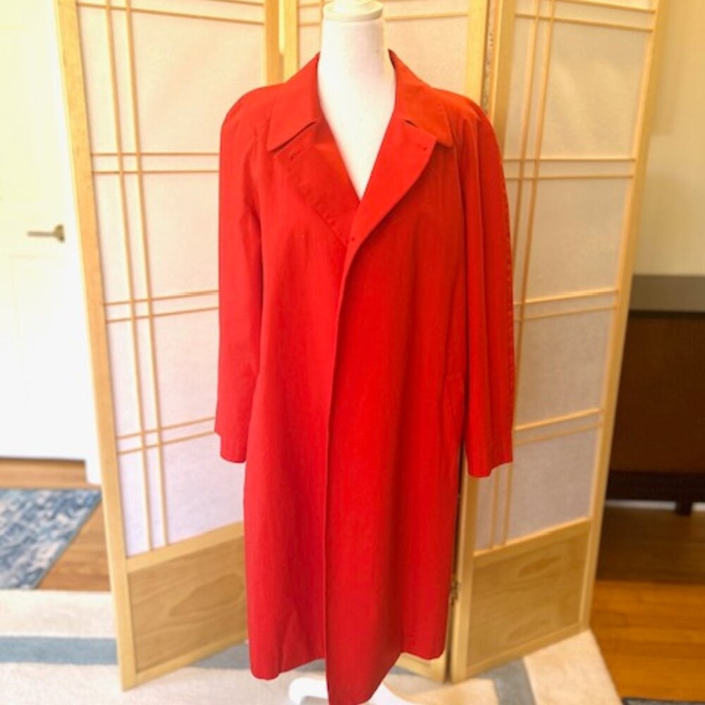 Michael Kors Red Trench Coat - Size 6